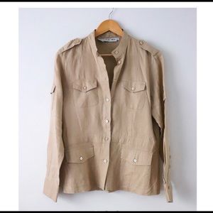 Vintage Linen Button Down Top